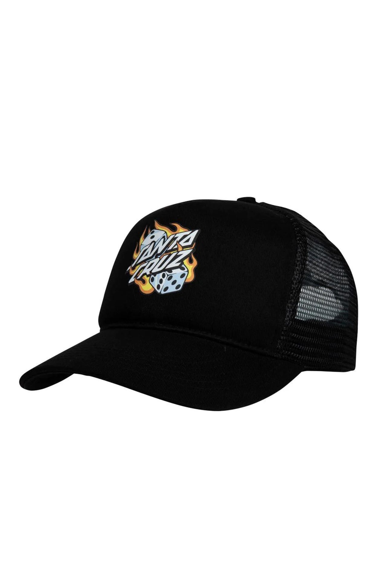 Flaming Dice Dot Meshback